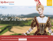 Tablet Screenshot of kultursommer-mittelhessen.de